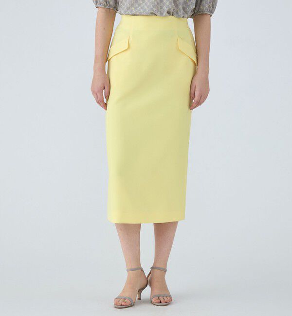 Ballsey「ブライトストレッチ タイトスカート」|タイト|