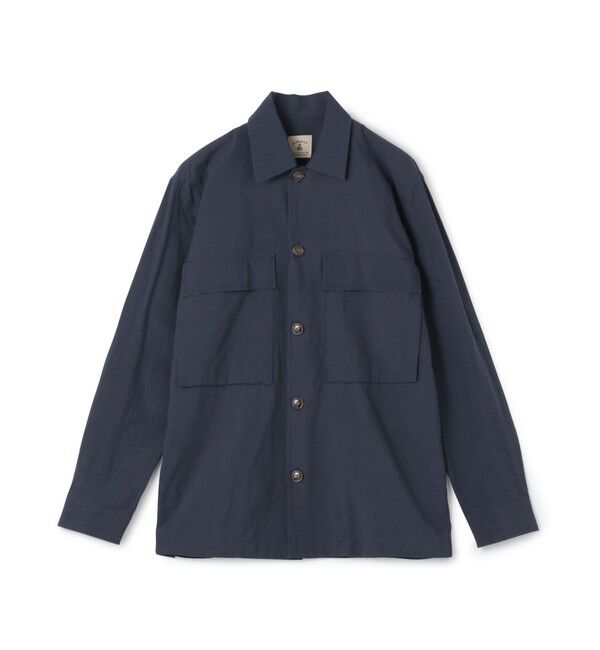 TOMORROWLAND MENS「【別注】GUY ROVER コットンポプリン オーバーシャツ」|ブルゾン・スタジャン|69 ネイビー