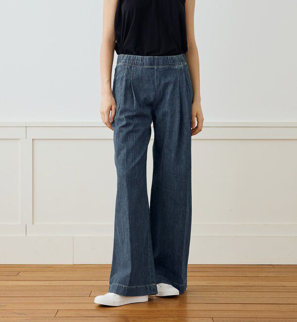 JAMES PERSE「コットンデニム タックワイドパンツ WCID1090」|デニム|