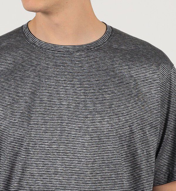 TOMORROWLAND MENS「シルクコットン ボーダー ハーフスリーブ カットソー BOTTO GIUSEPPE」|Tシャツ・カットソー|