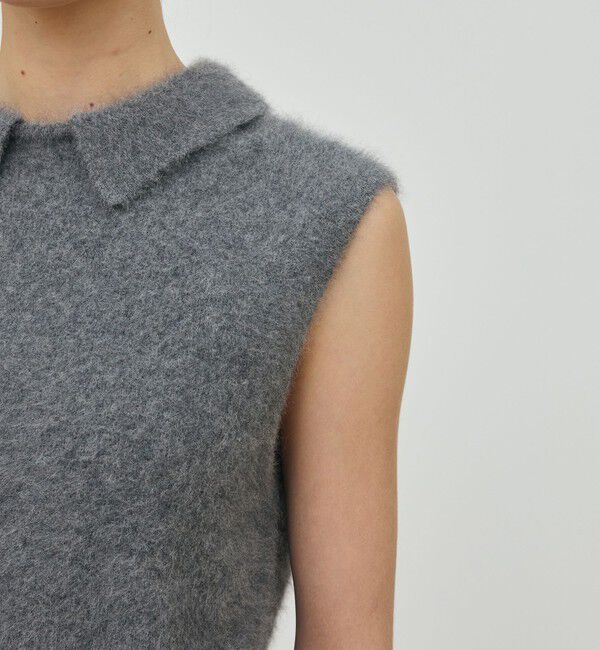 DES PRES「フォックスカシミヤ スリーブレスプルオーバー」|ニット・セーター|