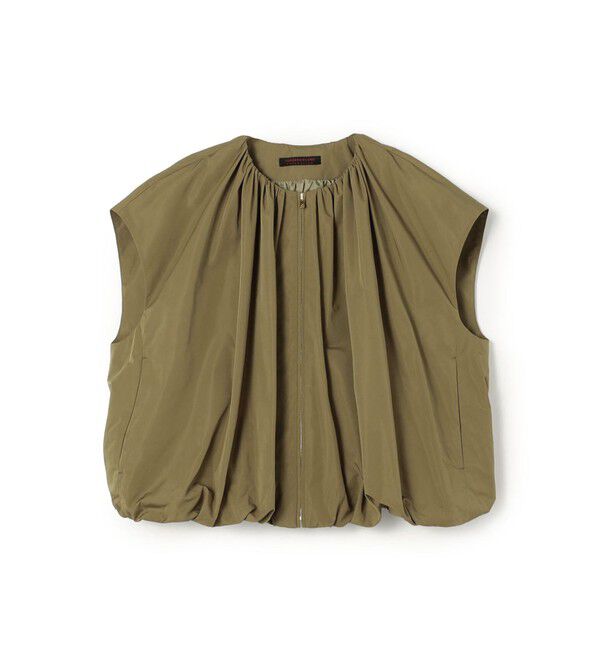 TOMORROWLAND collection「ポリエステルシルクタフタ バルーンジレ」|ベスト・ジレ|57 カーキ