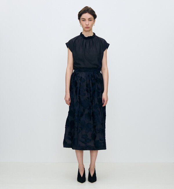 TOMORROWLAND collection「コットンシルクローン フレンチスリーブブラウス」|シャツ・ブラウス|