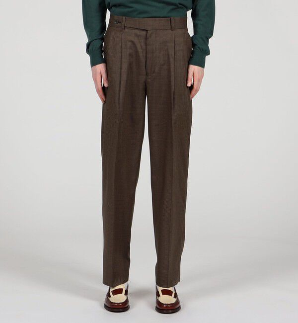 TOMORROWLAND MENS「ウールトロピカル 2プリーツスラックス」|スラックス|