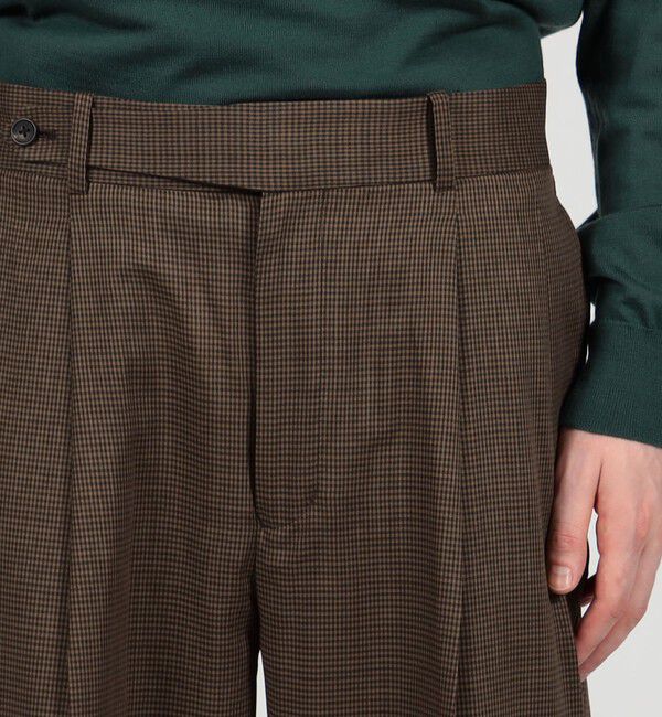 TOMORROWLAND MENS「ウールトロピカル 2プリーツスラックス」|スラックス|