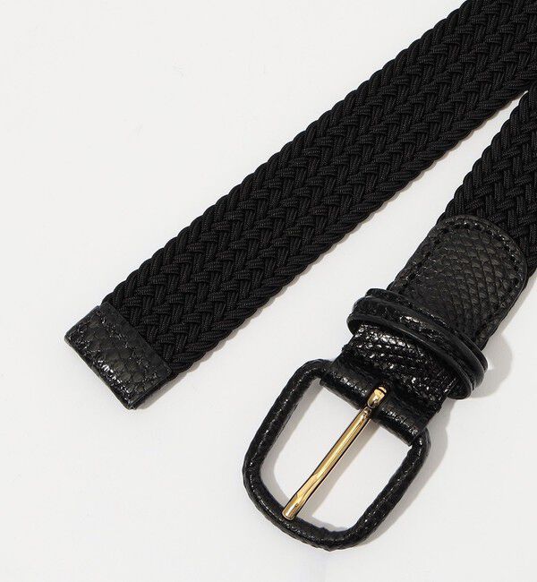 TOMORROWLAND GOODS「Anderson&rsquo;ｓ リザード革巻き メッシュベルト」|ベルト|