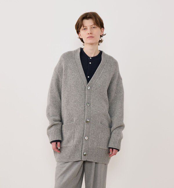 GALERIE VIE「ファインウール Vネックカーディガン」|カーディガン|