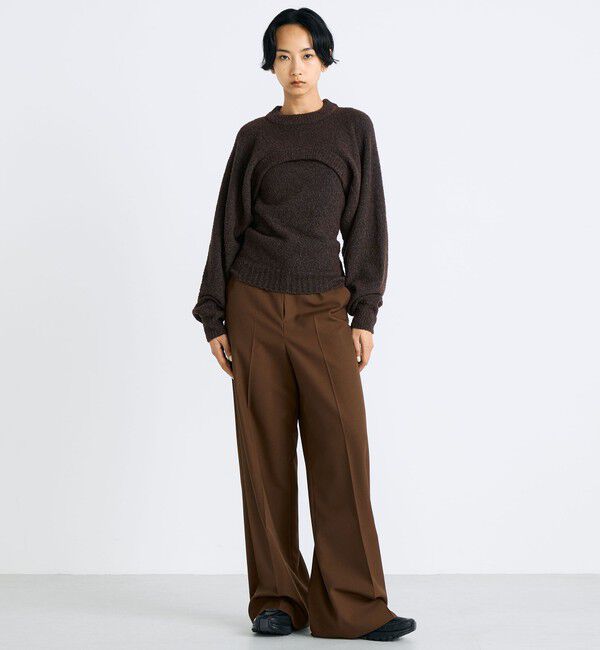 Edition「ウールブークレー クロップドニット」|ニット・セーター|