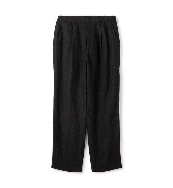 GALERIE VIE「ブラッシュドリネン ツータックイージーパンツ」|その他|19 ブラック