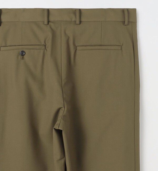 CABaN「ウールタイプライター サイドライン2タックパンツ」|チノ|
