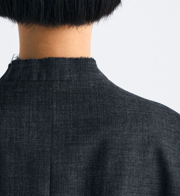 Edition「ウールビエラ ジップジャケット」|ノーカラージャケット|