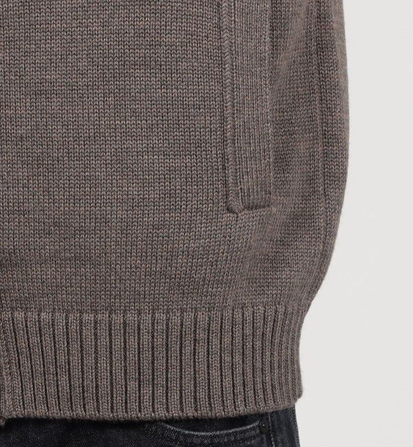 TOMORROWLAND MENS「TOMORROWLAND tricot ウール スタンドカラーニットカーディガン」|カーディガン|