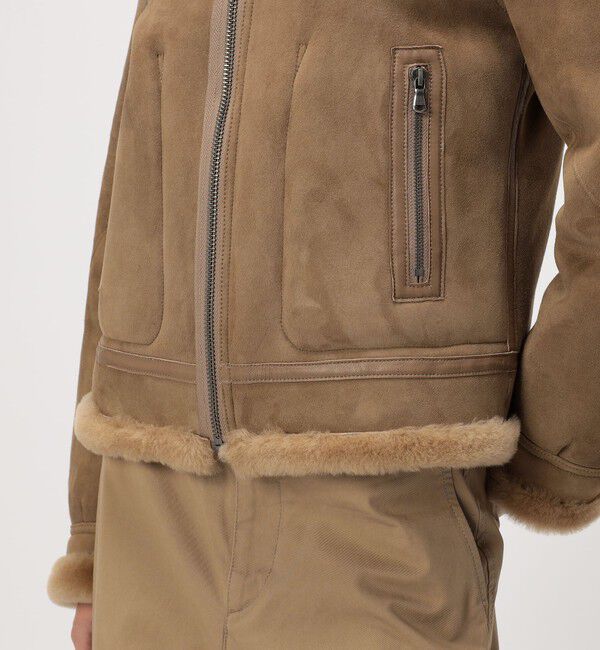 BACCA「ラムレザー ムートンジャケット」|ブルゾン・スタジャン|