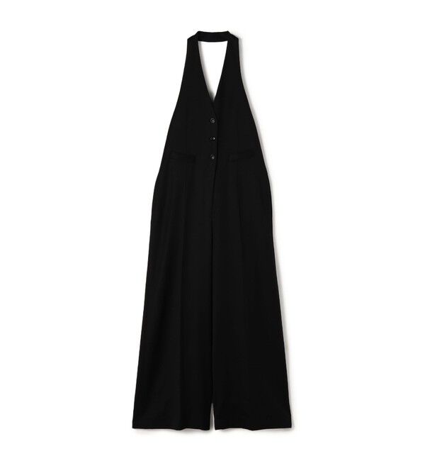 DES PRES「ウールドスキン ホルターネックジャンプスーツ」|オールインワン|19 ブラック