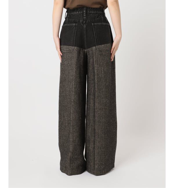  「TANAKA 別注 COMBI WIDE TROUSERS ST-232CS-HE[herringbone]：デニムパンツ」|デニム|