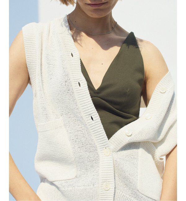 EMILYWEEK「【EMILY WEEK &times; IENA】コットンスムース ブラキャミソール」|インナー|カーキ