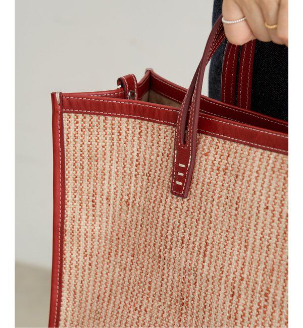 IENA「A VACATION/ア ヴァケーション BREAD M SUMAC STRIPE トートバッグ」|トートバッグ|