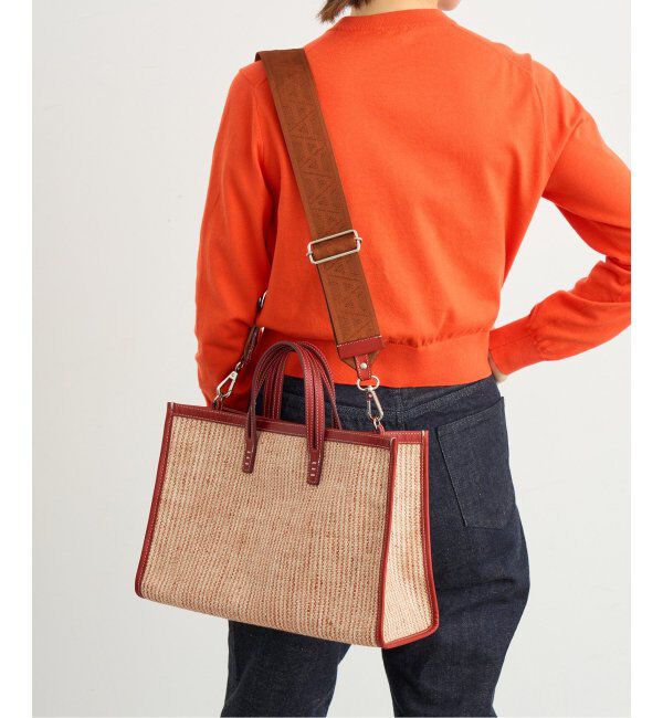 IENA「A VACATION/ア ヴァケーション BREAD M SUMAC STRIPE トートバッグ」|トートバッグ|