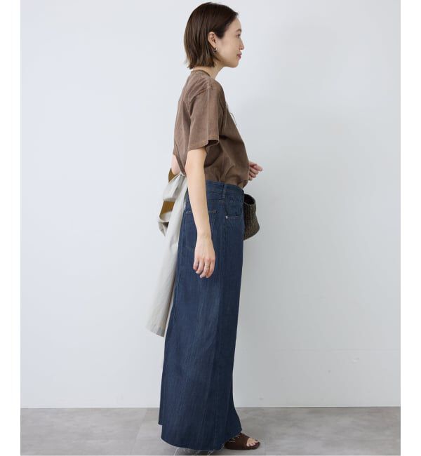 SLOBE IENA「《WEBのみ4サイズ展開》LE DENIM スリットフレアデニムスカート」|スカート|