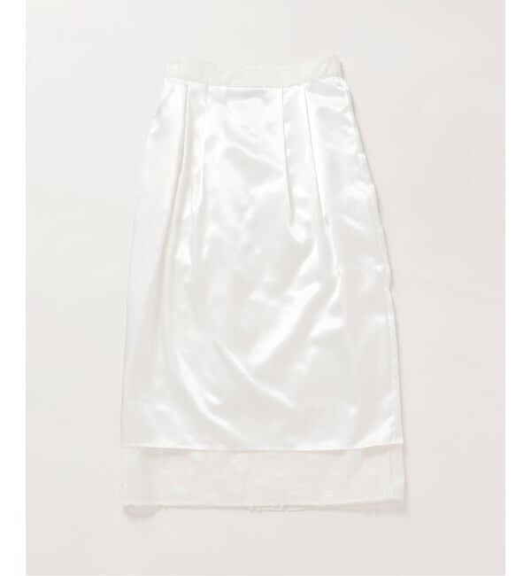 IENA「フラワージャガードタックスカート」|スカート|