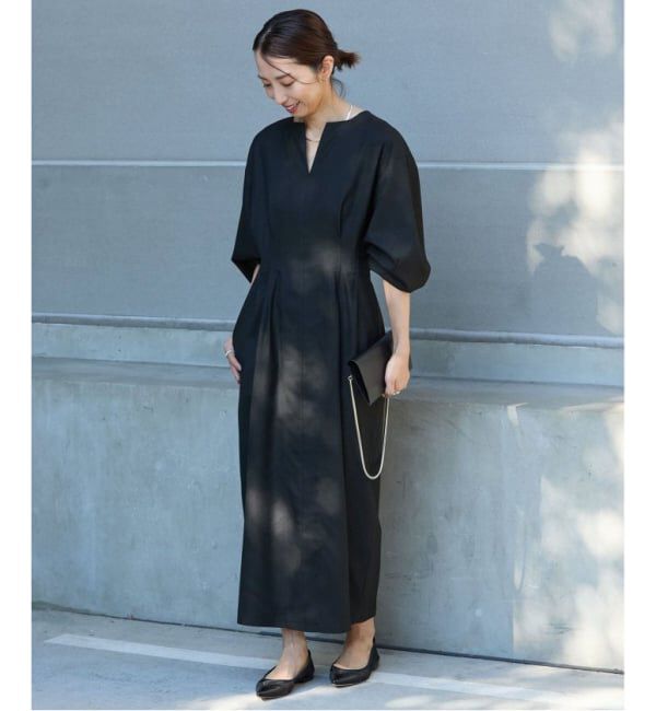 VERMEIL par iena「《追加4》P/Ry ウエストシェイプワンピース」|ワンピース|
