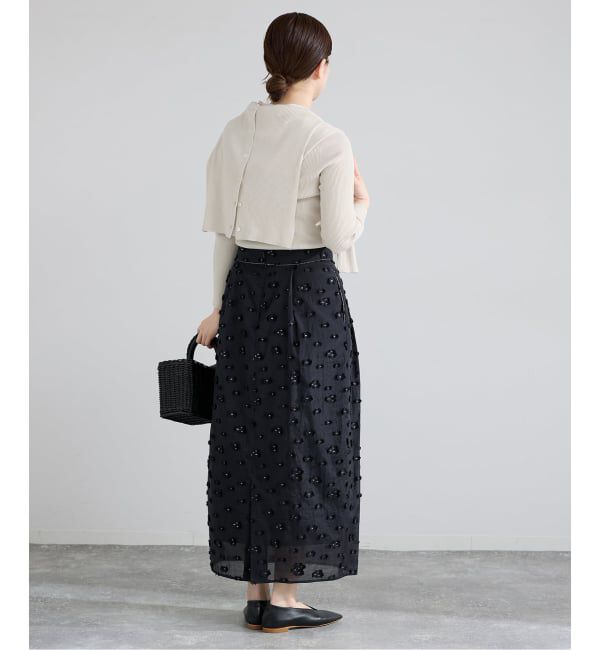 IENA「ECO SPLASH 襟付きリブプルオーバー」|ニット・セーター|