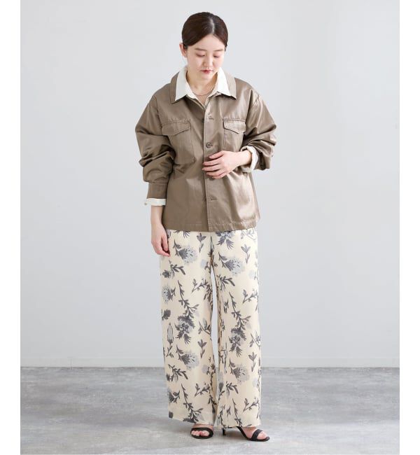 IENA「Deveauxボタニカルフラワープリントパンツ」|その他|
