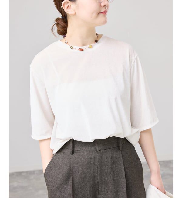 IENA「《予約》シアーベロアTシャツ」|Tシャツ・カットソー|