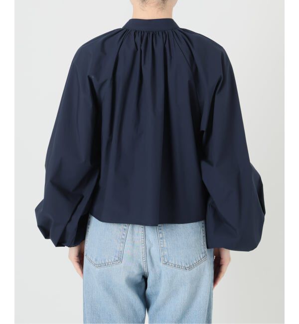IENA「《予約》バンドカラーボリュームブラウス」|シャツ・ブラウス|