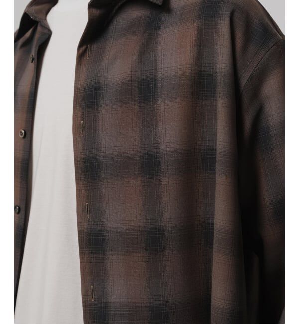 EDIFICE「SUPER 120&rsquo;s ウール チェック レギュラー シャツ」|シャツ・ブラウス|