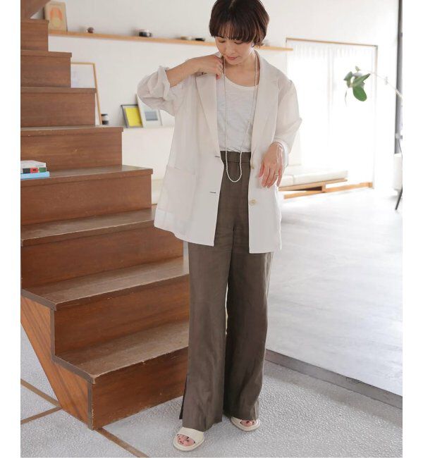 JOURNAL STANDARD relume「《追加》麻スリットイージーパンツ」|その他|