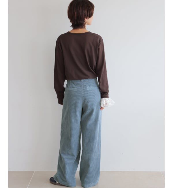 JOURNAL STANDARD relume「《追加 / 新色》ウォッシャブルコーデュロイタックワイドパンツ」|その他|