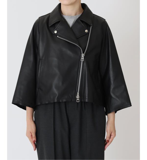 journal standard luxe「《追加2》レザー ショートライダースジャケット」|ライダースジャケット|