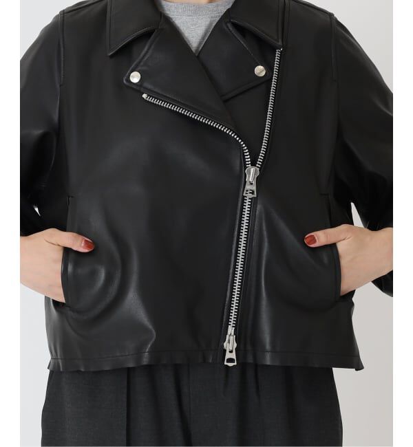 journal standard luxe「《追加2》レザー ショートライダースジャケット」|ライダースジャケット|