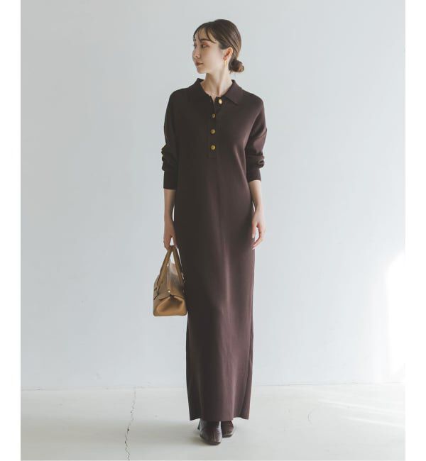 NOBLE「《追加》ポロシャツニットワンピース」|ワンピース|