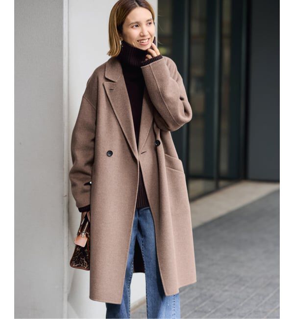 FRAMeWORK「≪追加≫SUPER160'sダブルブレストコート 5」|チェスターコート|