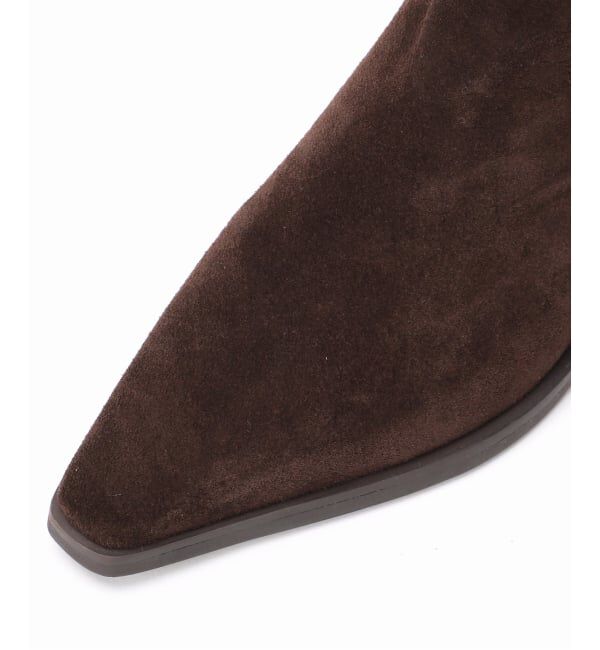  「《追加2》3.5cmレザーウエスタンブーツ」|ロングブーツ|