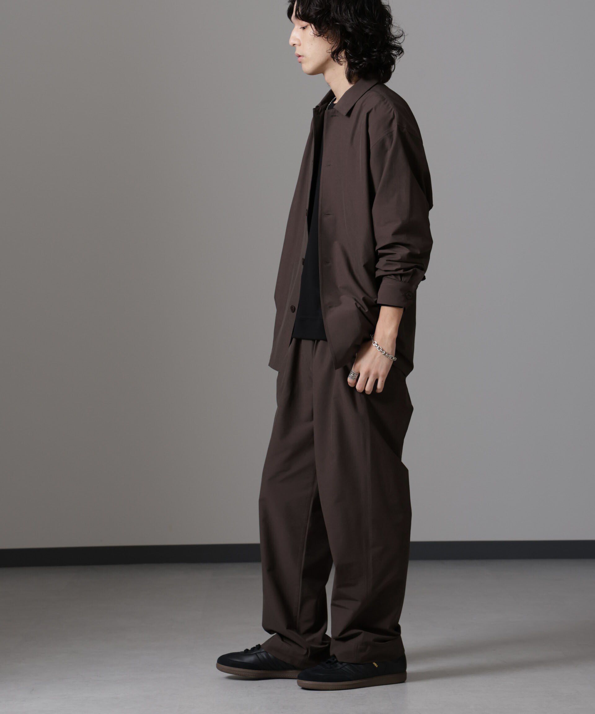 nano･universe「ストレッチワイドイージーパンツ(セットアップ可)」|チノ|