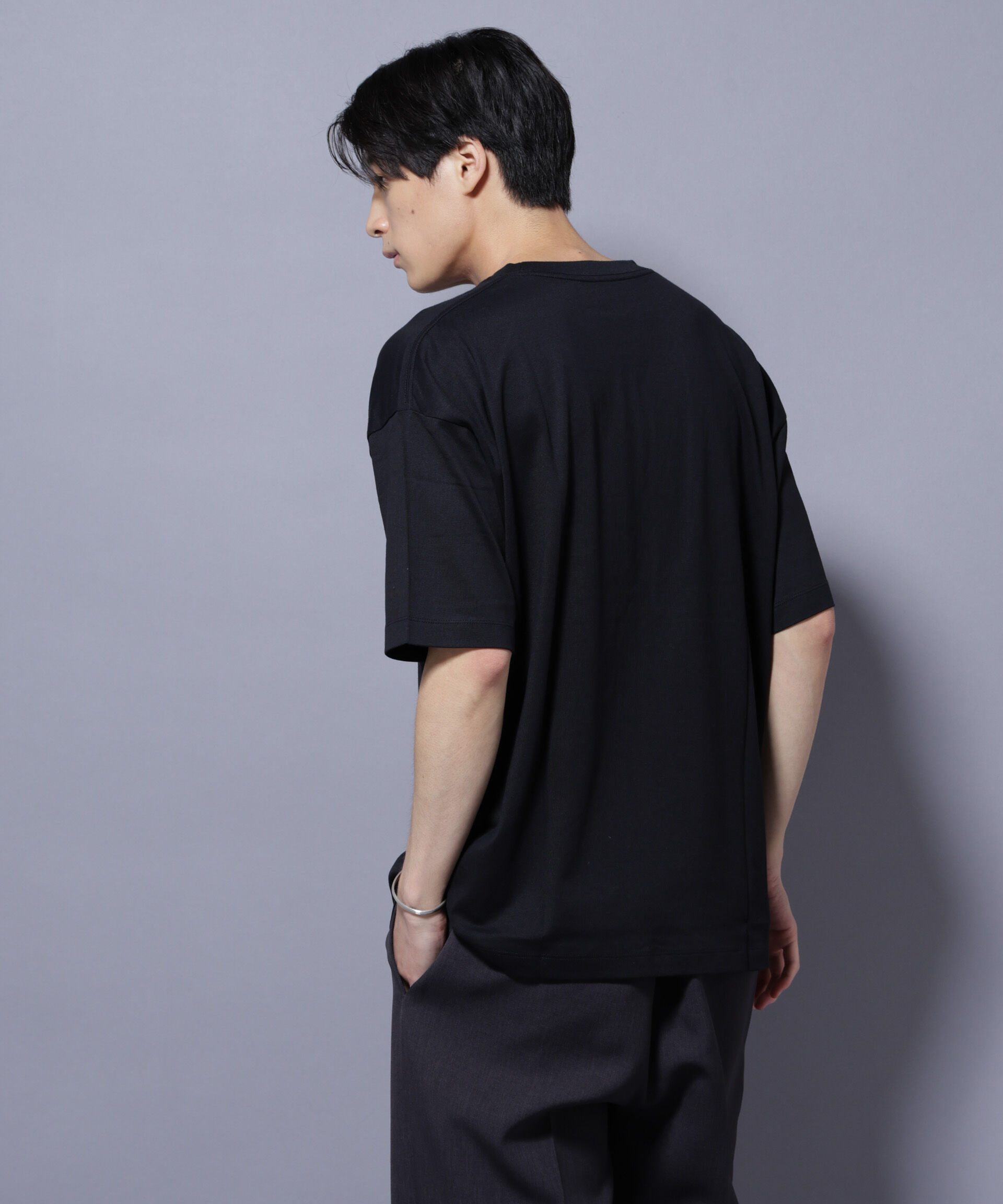 nano･universe「Anti Soaked(R)  汗染み防止 クルーネック ビッグシルエットTシャツ」|Tシャツ・カットソー|