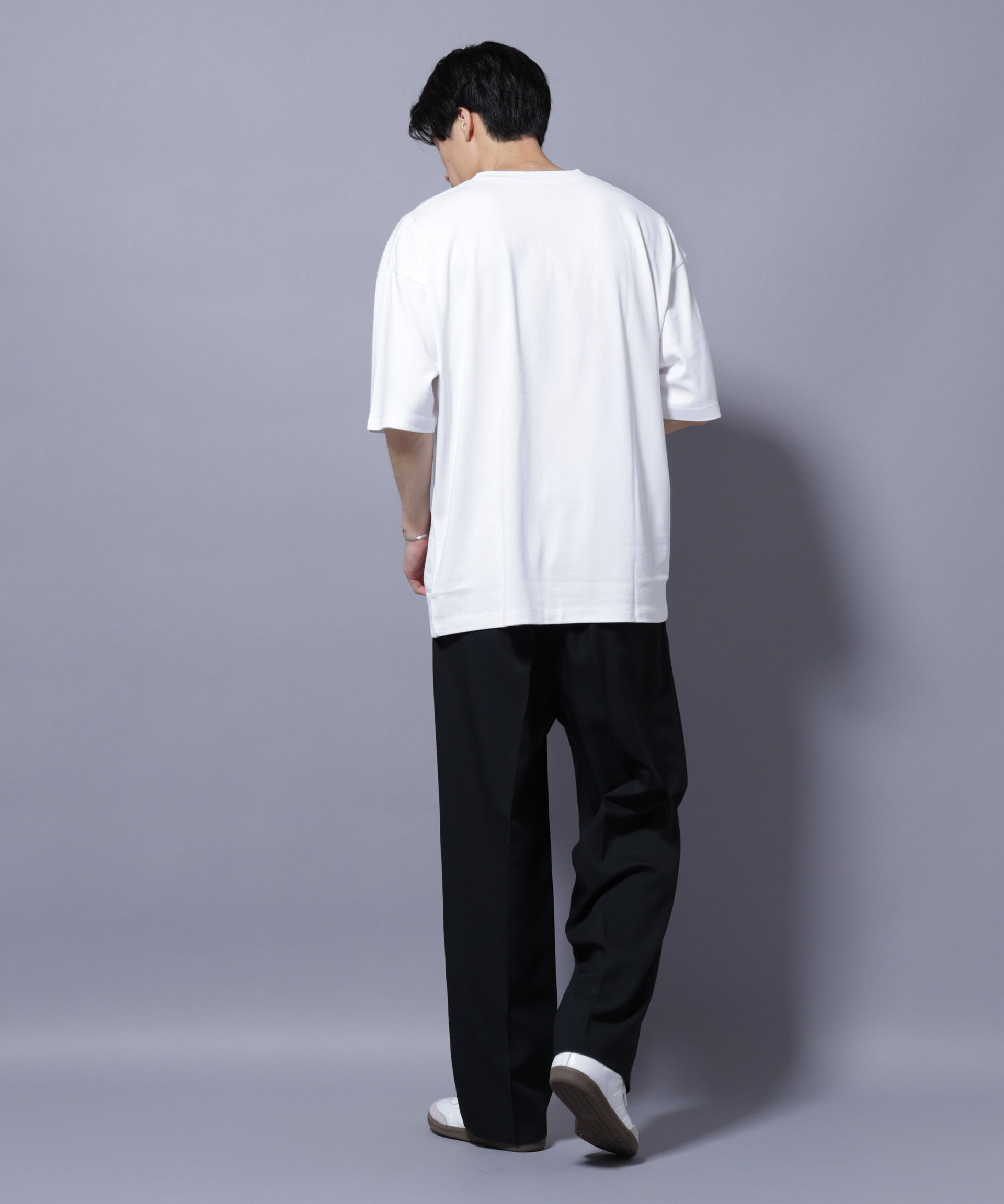 nano･universe「Anti Soaked(R)  汗染み防止 クルーネック ビッグシルエットTシャツ」|Tシャツ・カットソー|