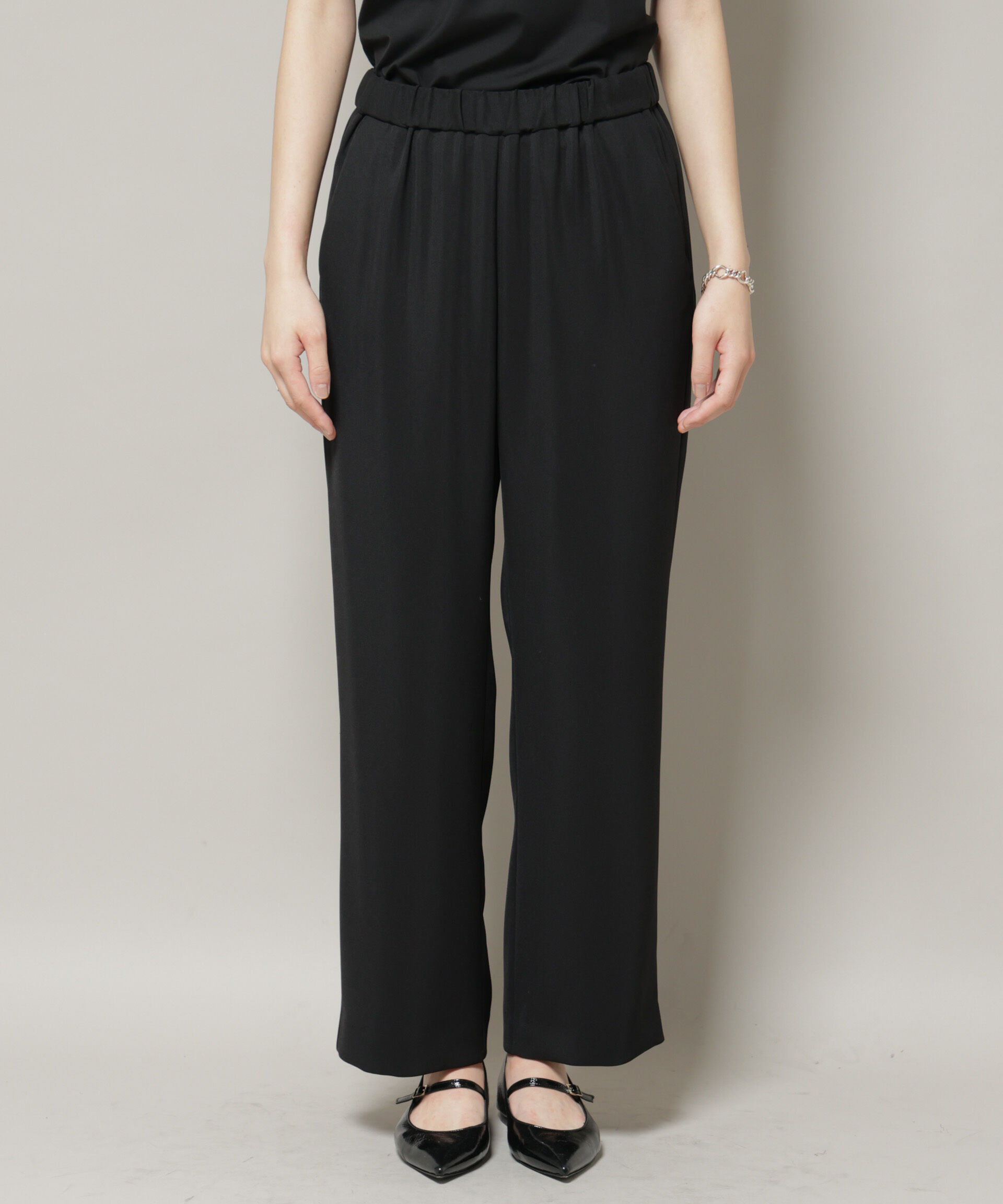 nano･universe「ダブルクロスノースリーブブラウス&times;パンツセットアップ」|ワンピース|