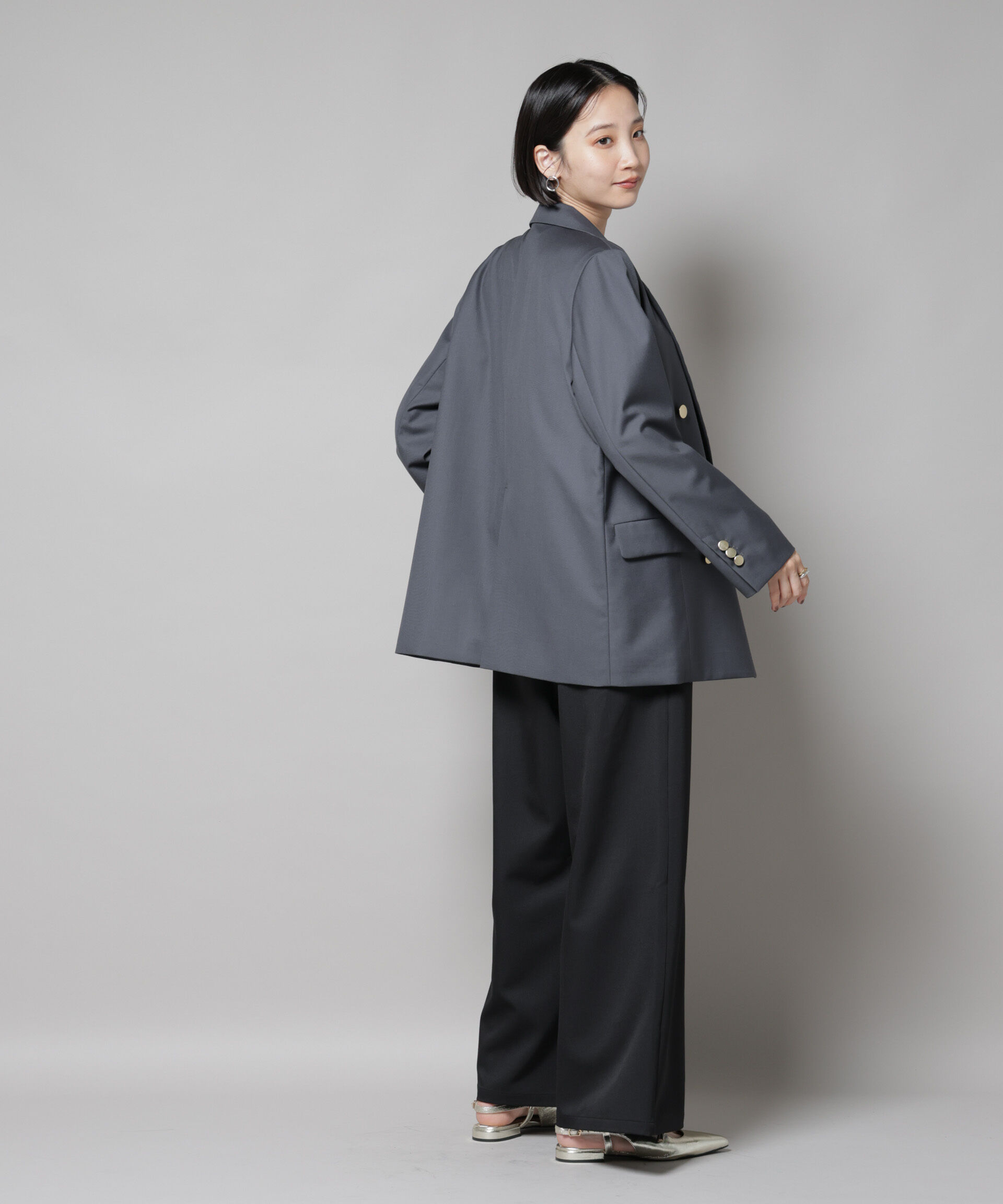 nano･universe「ダブルブレストジャケット」|テーラードジャケット|