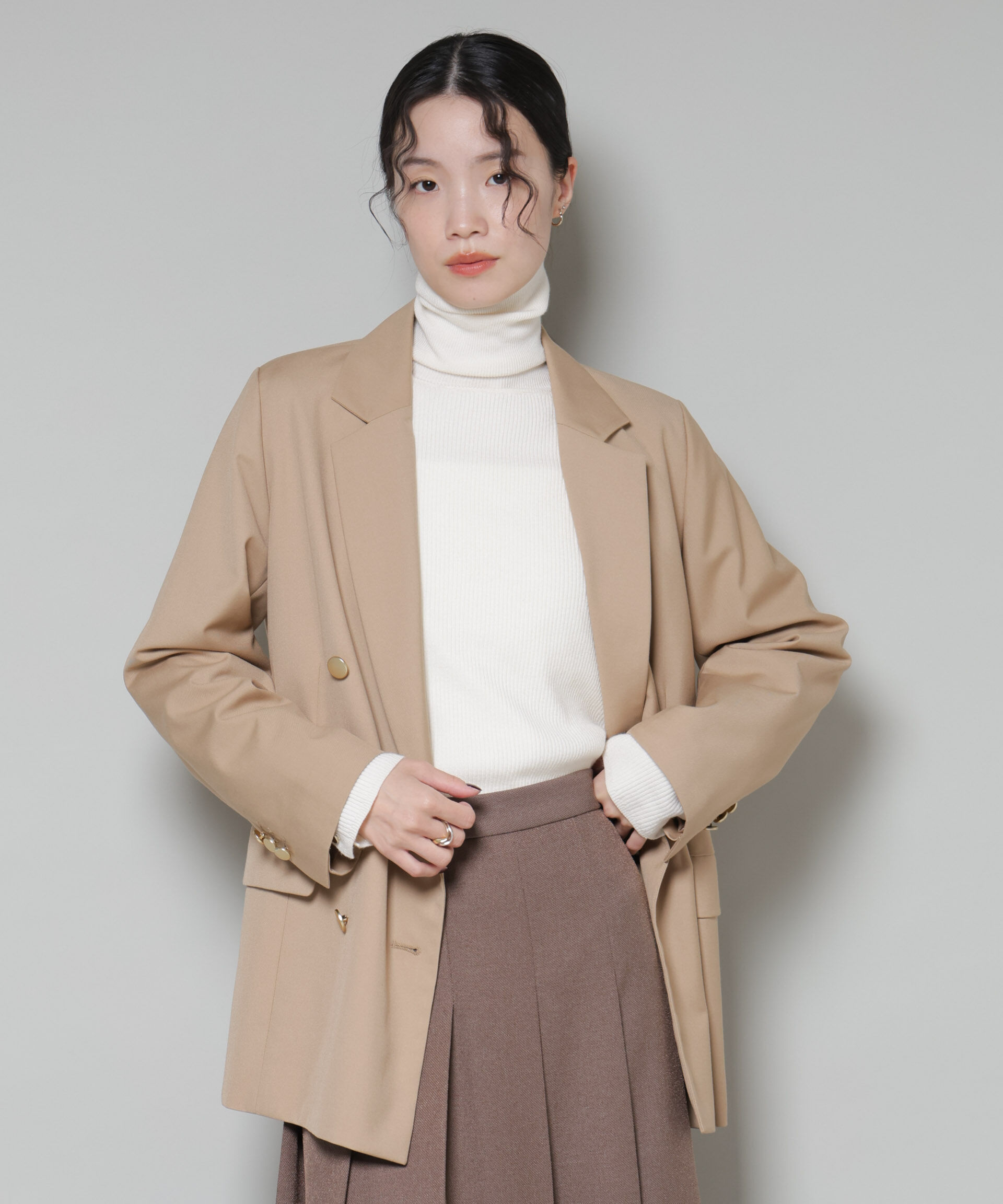 nano･universe「ダブルブレストジャケット」|テーラードジャケット|