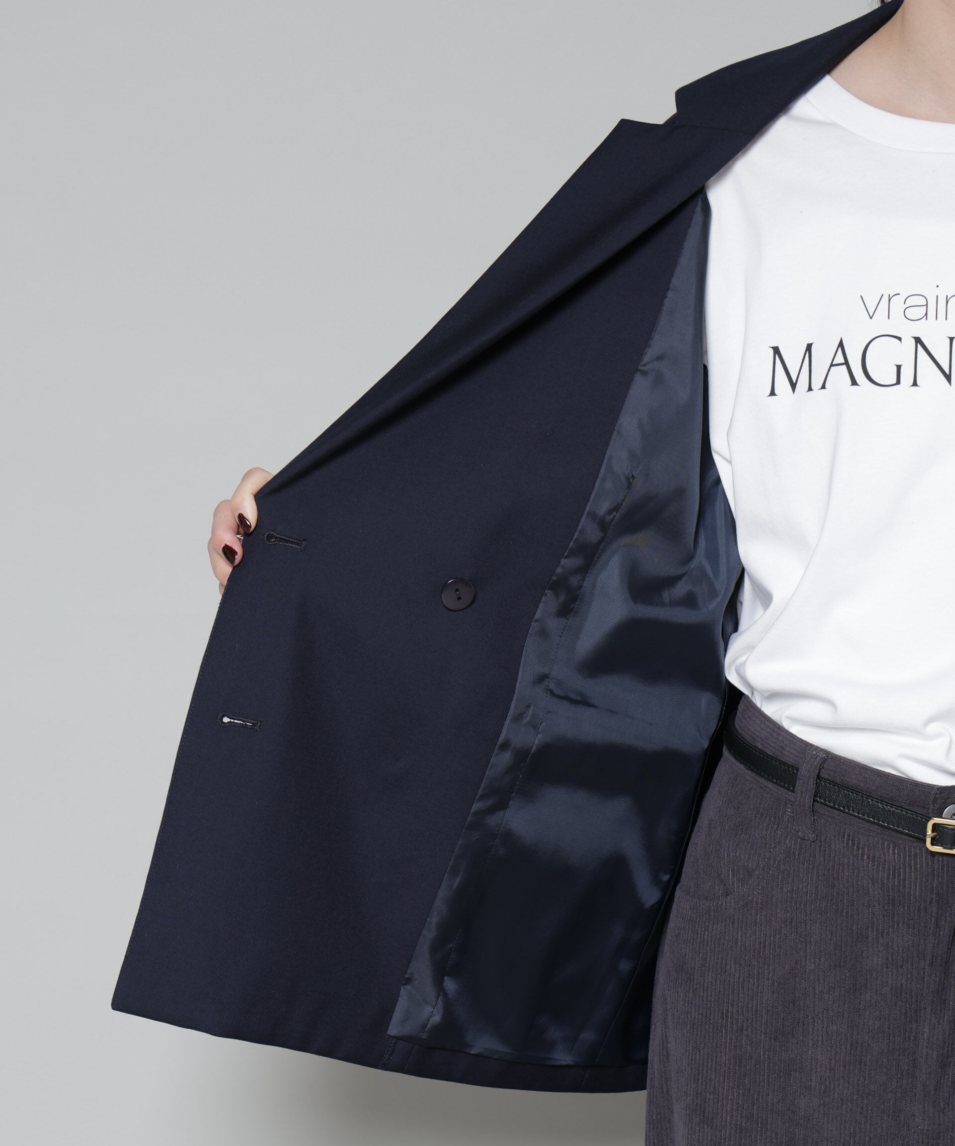 nano･universe「ダブルブレストジャケット」|テーラードジャケット|