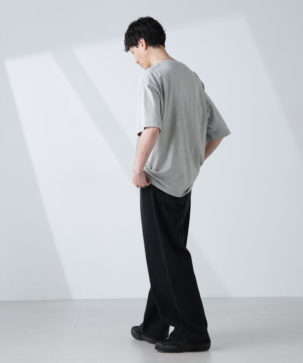 nano･universe「WEB限定/Anti Soaked(R)  汗染み防止 クルーネック ビッグシルエットTシャツ」|Tシャツ・カットソー|