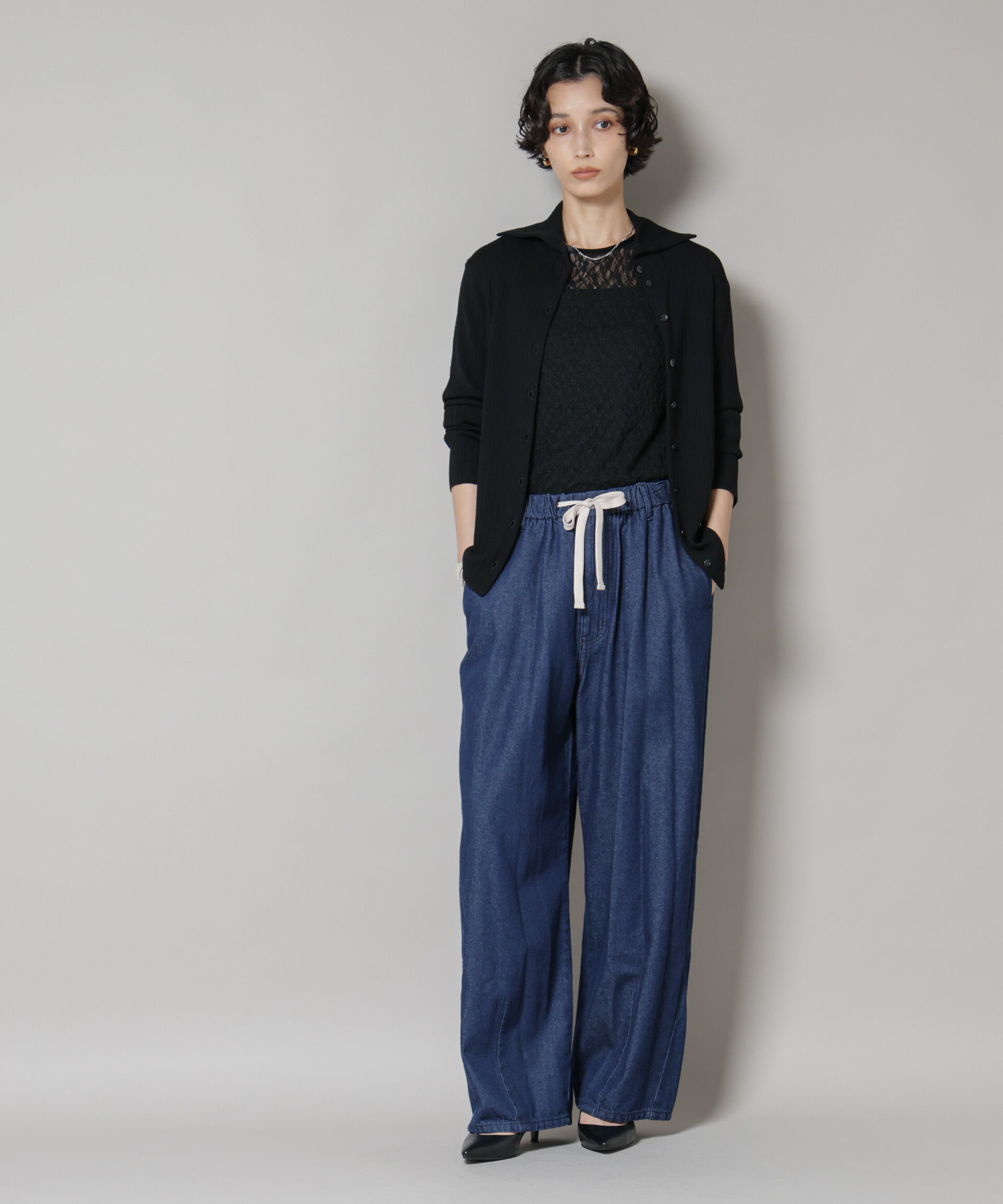 nano･universe「毛玉レスニット3wayリブタートルトップス」|ニット・セーター|