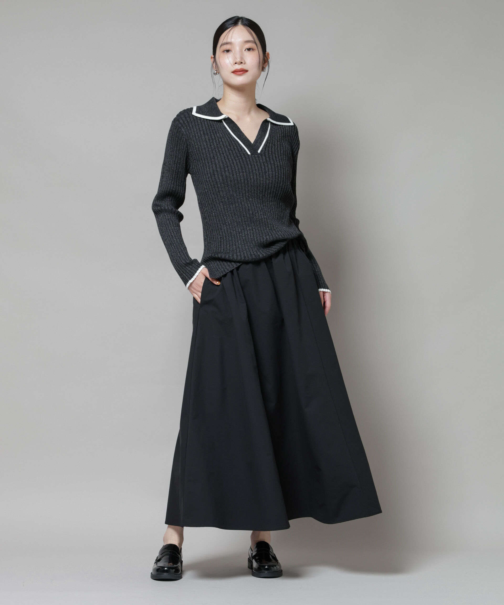 nano･universe「ギャザーボリュームスカート」|スカート|