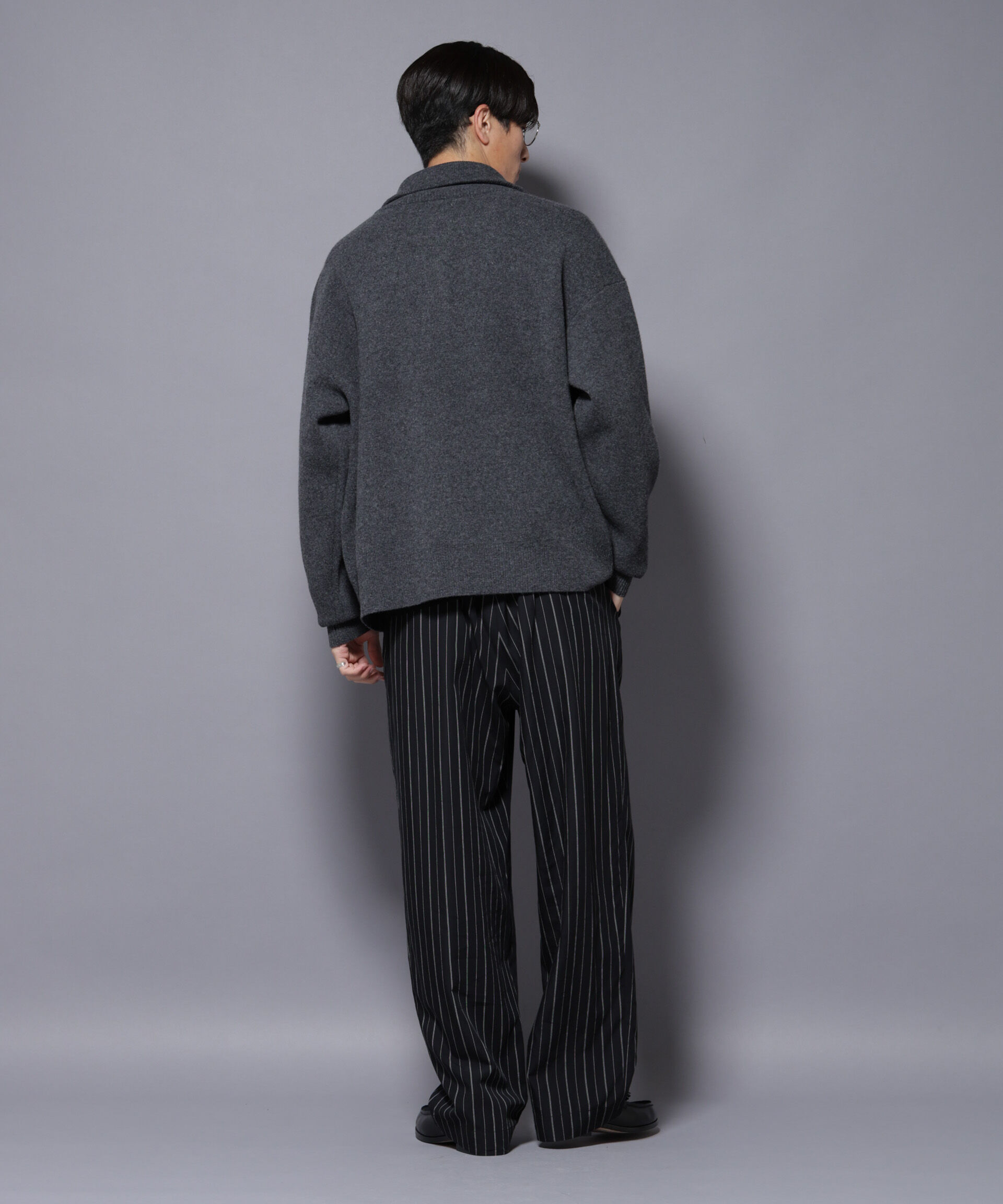 nano･universe「ウールカシミヤドライバーズニット」|ニット・セーター|