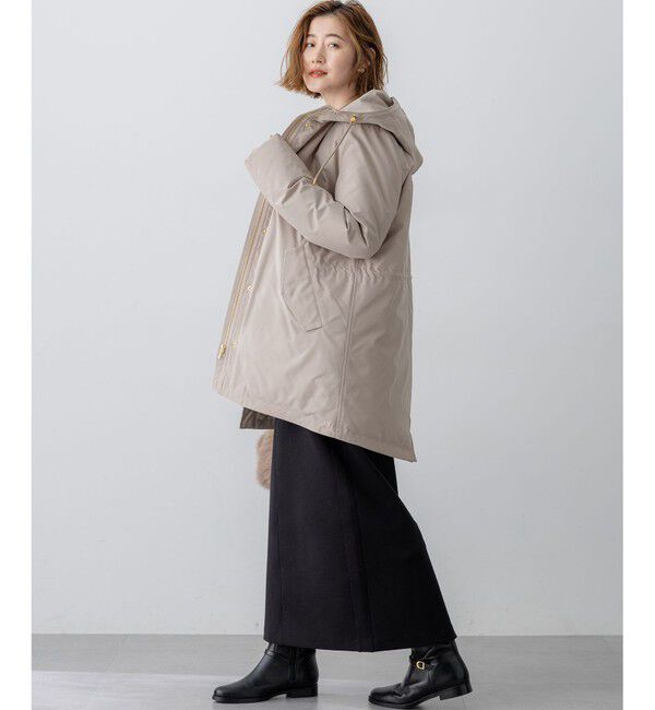 23区「【一部店舗限定/滝沢眞規子さん着用/撥水加工】ミリタリー フーデット ダウンコート」|ダウン|