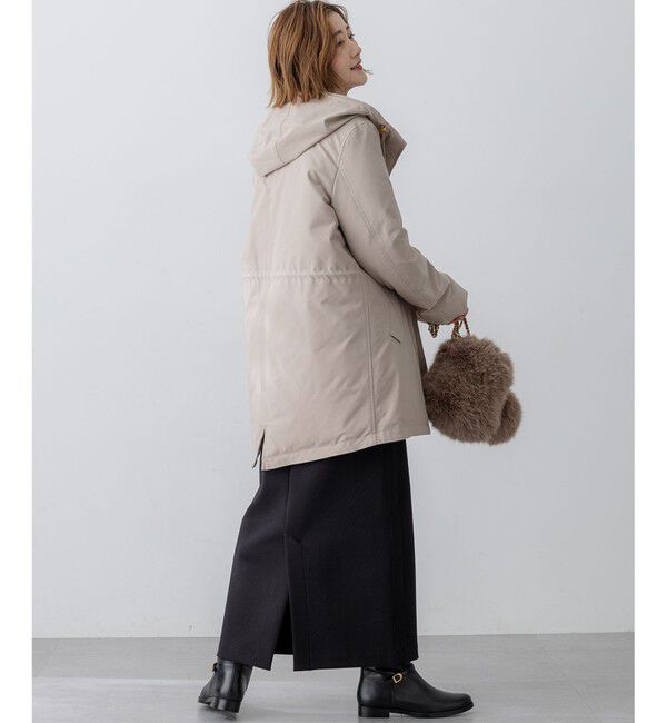 23区「【一部店舗限定/滝沢眞規子さん着用/撥水加工】ミリタリー フーデット ダウンコート」|ダウン|